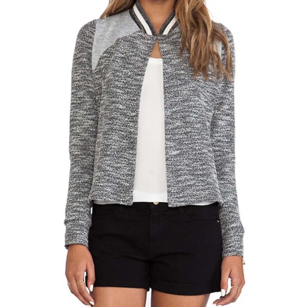 Tweed Terry Bomber Jacket
